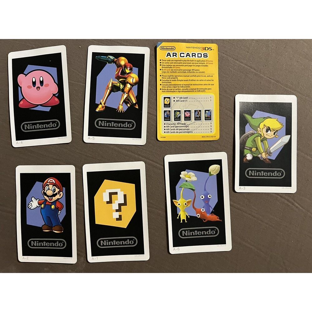 (7) Nintendo Trading Cards A1 A2 A3 A4 A5‎ A6 Link Mario Metroid NM or Better